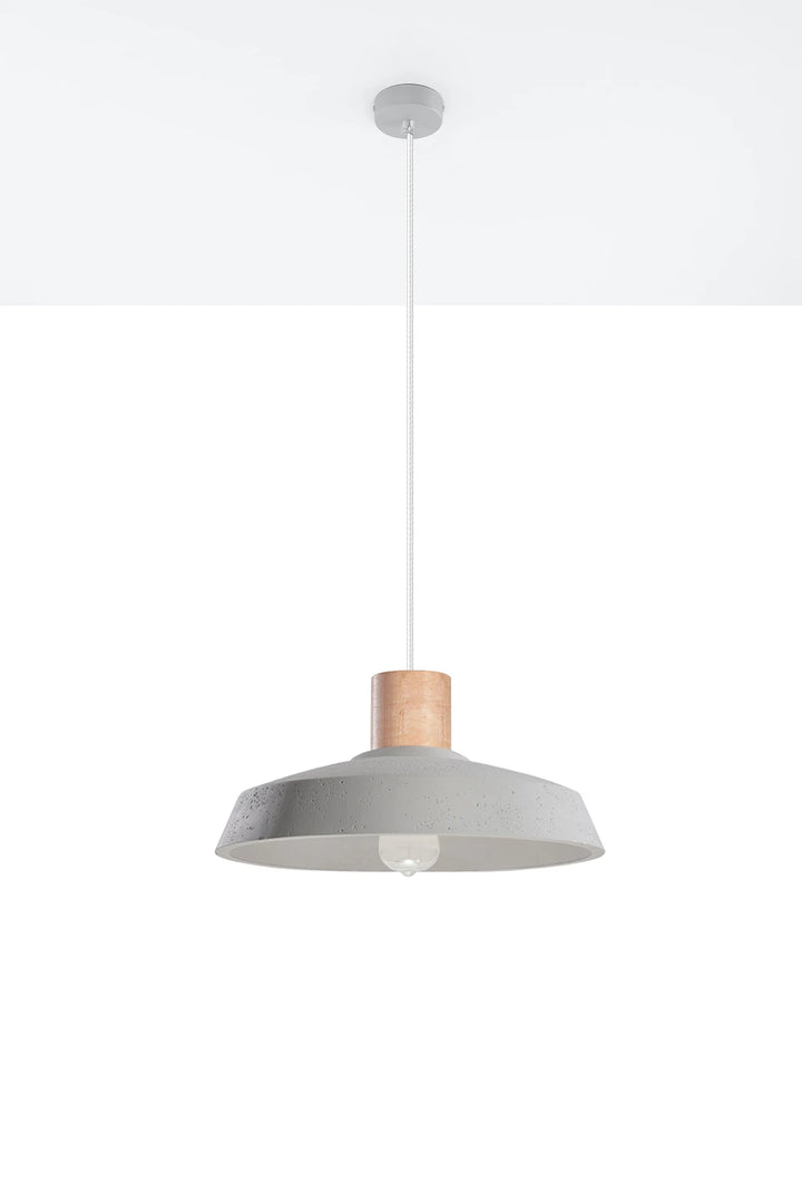 Afra pendant light Concrete and wood