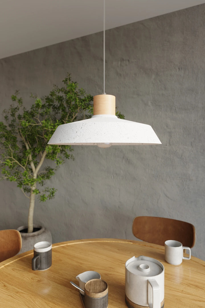Afra pendant light Concrete and wood
