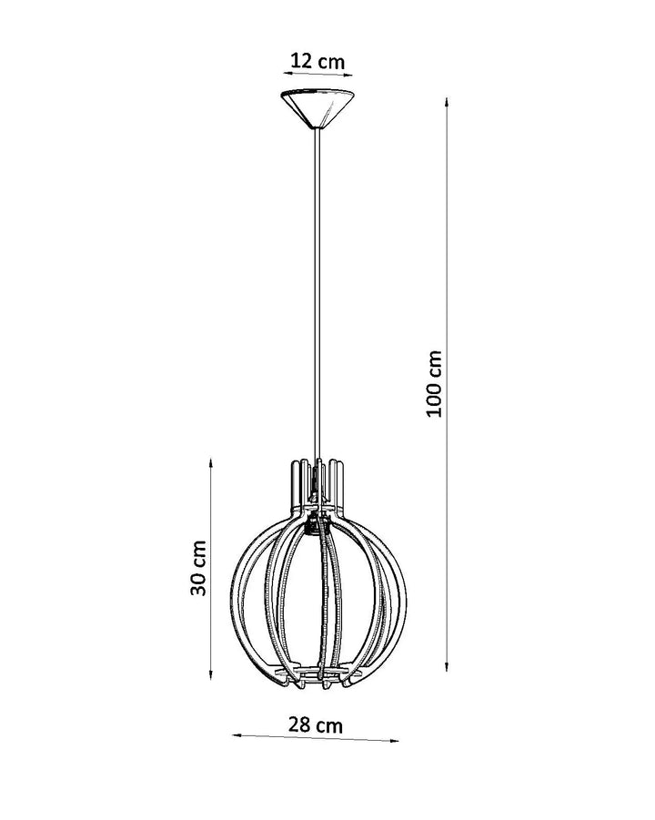ARANCIA Natural Wood Pendant Light
