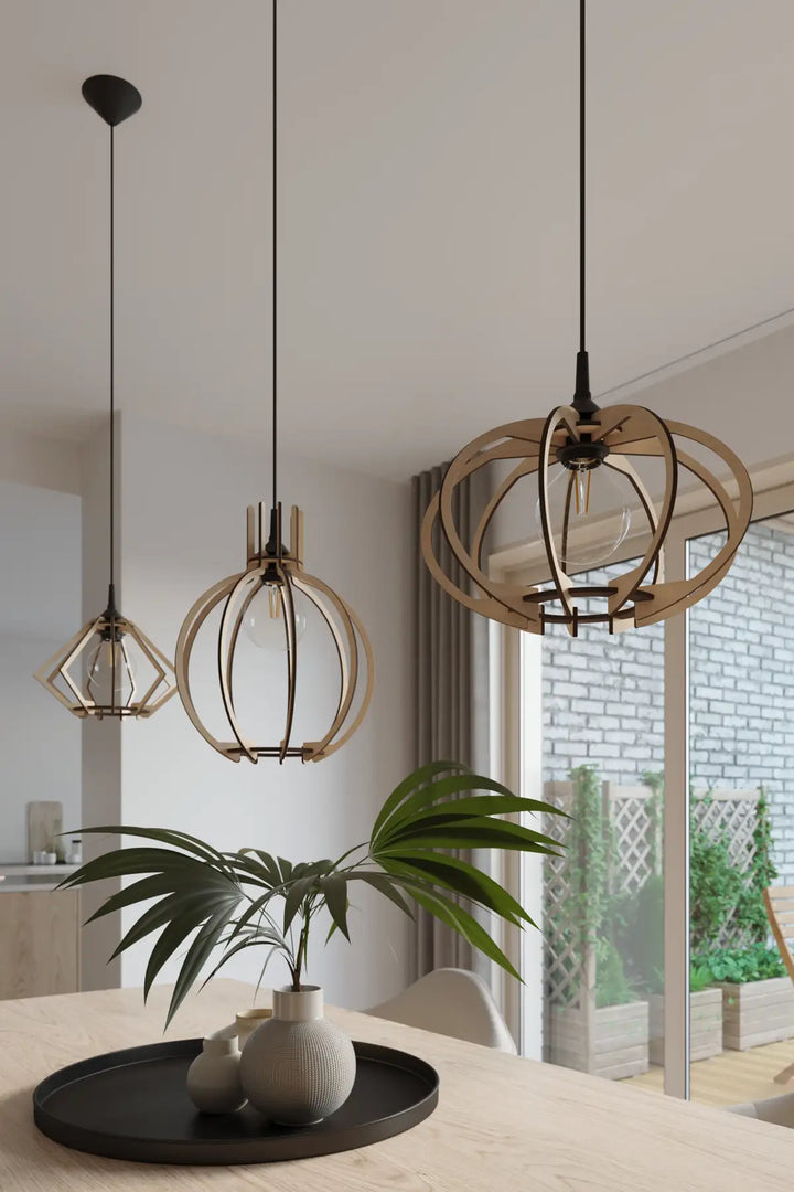 ARANCIA Natural Wood Pendant Light