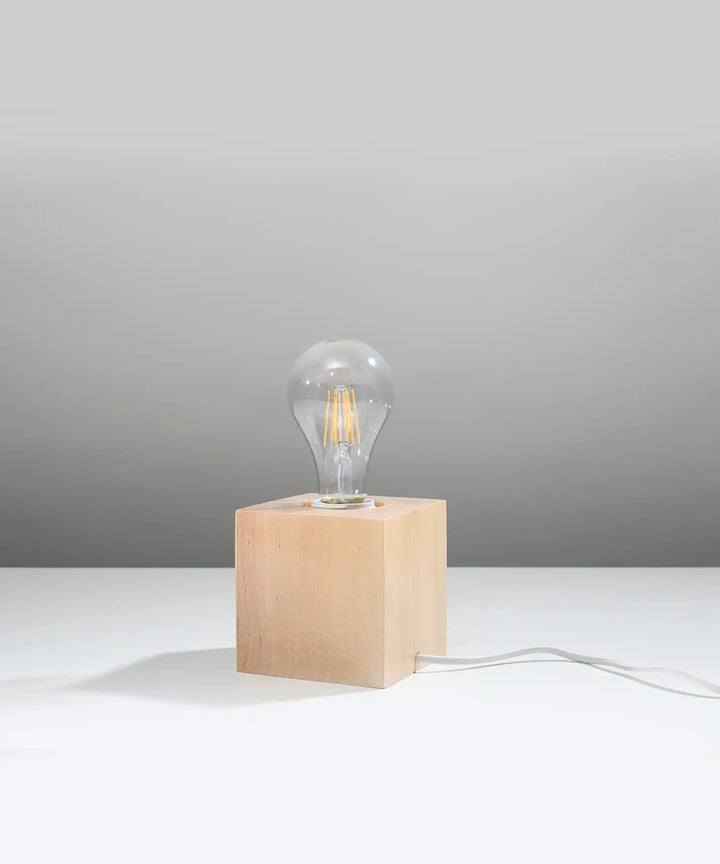 ARIZ Natural Wood Table Lamp