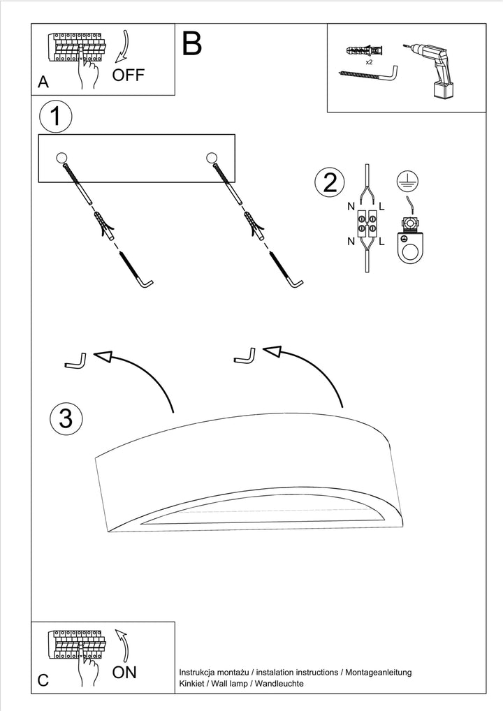 ATENA Concrete Wall Light