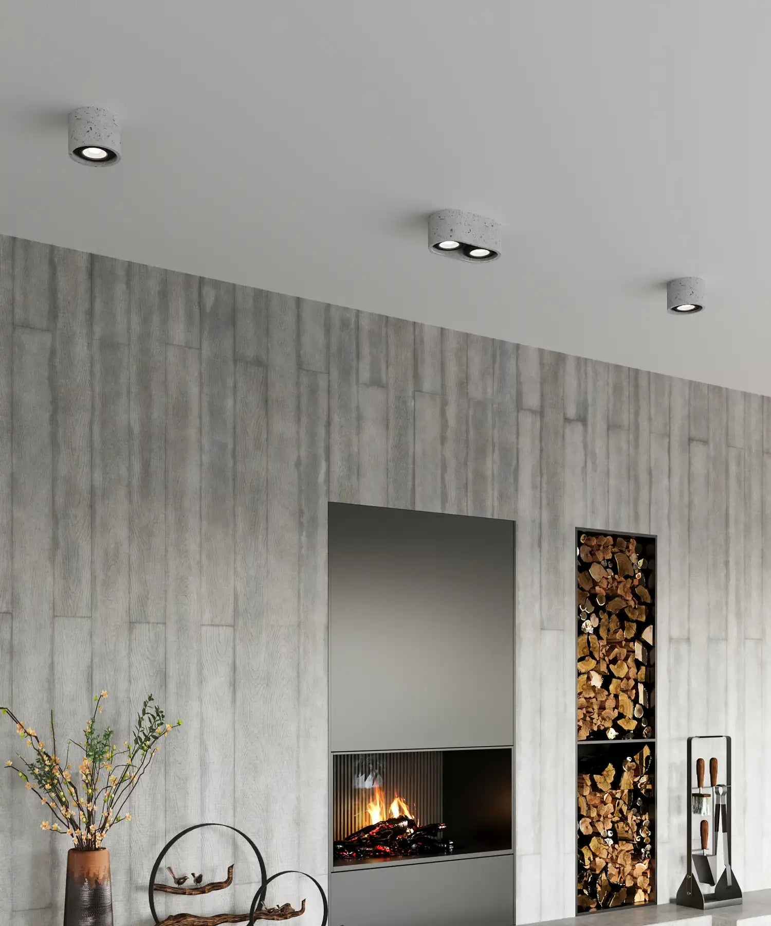 BASIC Concrete Ceiling Light – Avlux Lights