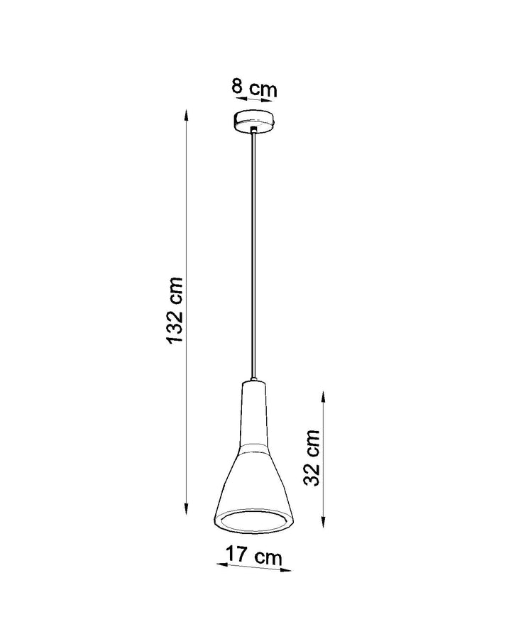 EMPOLI Concrete Pendant Light Dimensions