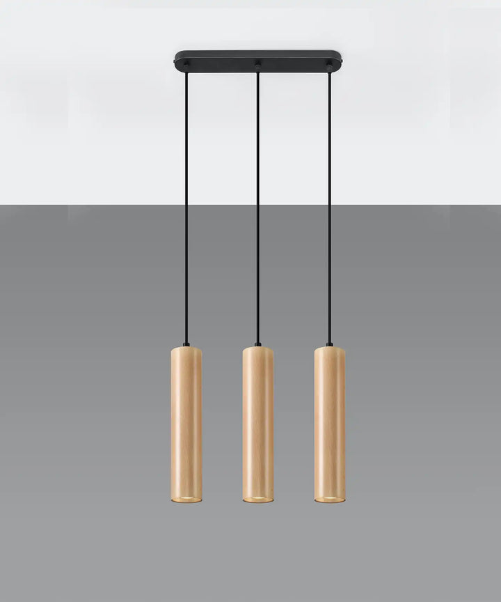 LINO Natural Wood Pendant Light