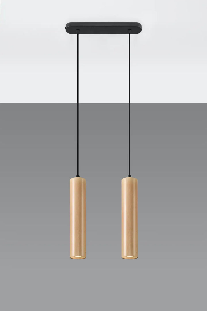 LINO Natural Wood Pendant Light