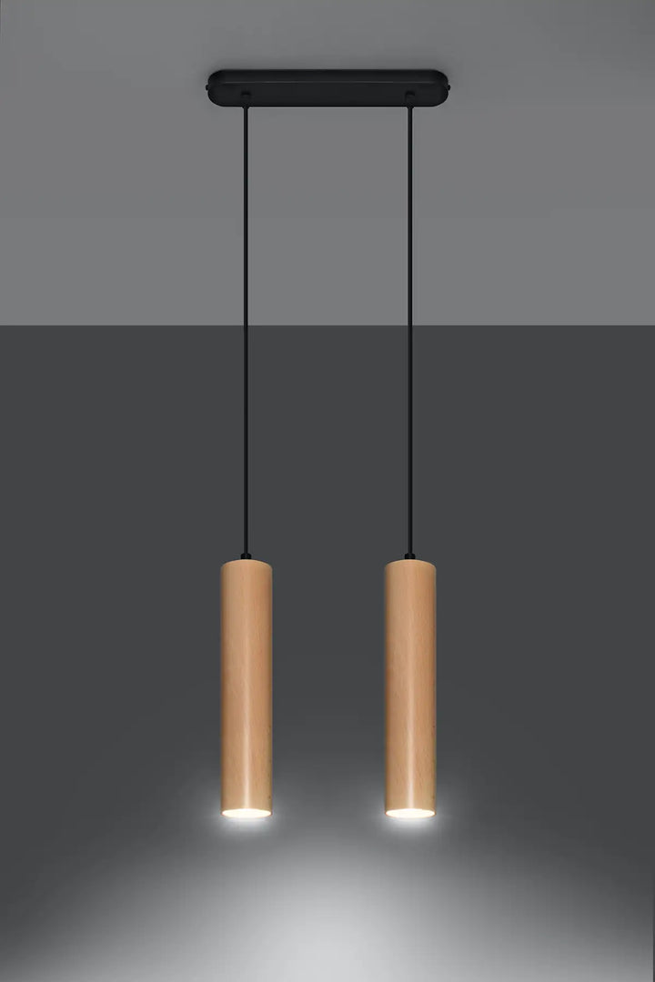 LINO Natural Wood Pendant Light