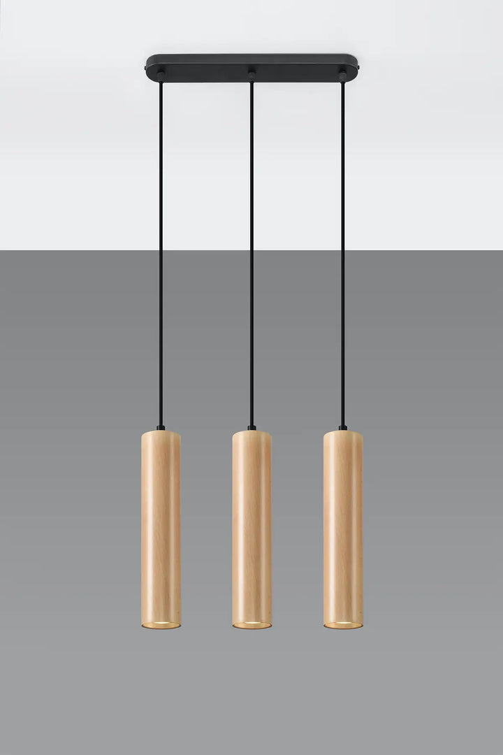 LINO Natural Wood Pendant Light