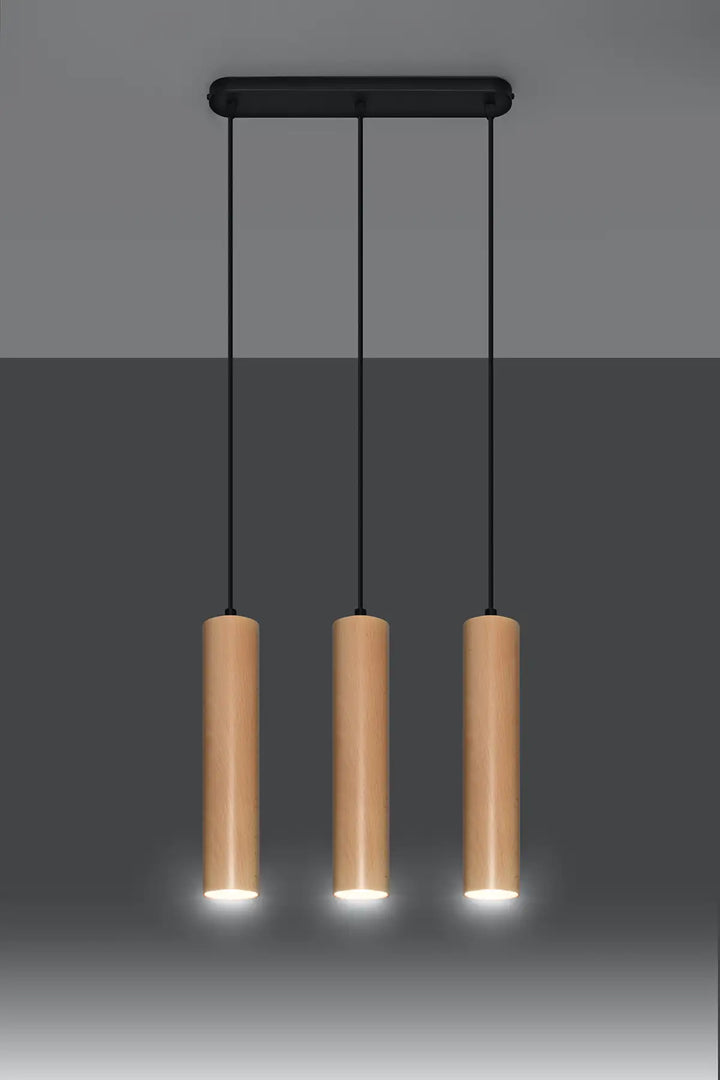 LINO Natural Wood Pendant Light