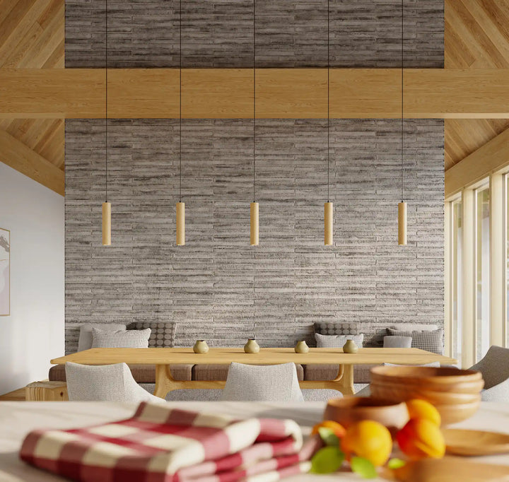 LINO Natural Wood Pendant Light