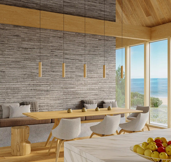 LINO Natural Wood Pendant Light