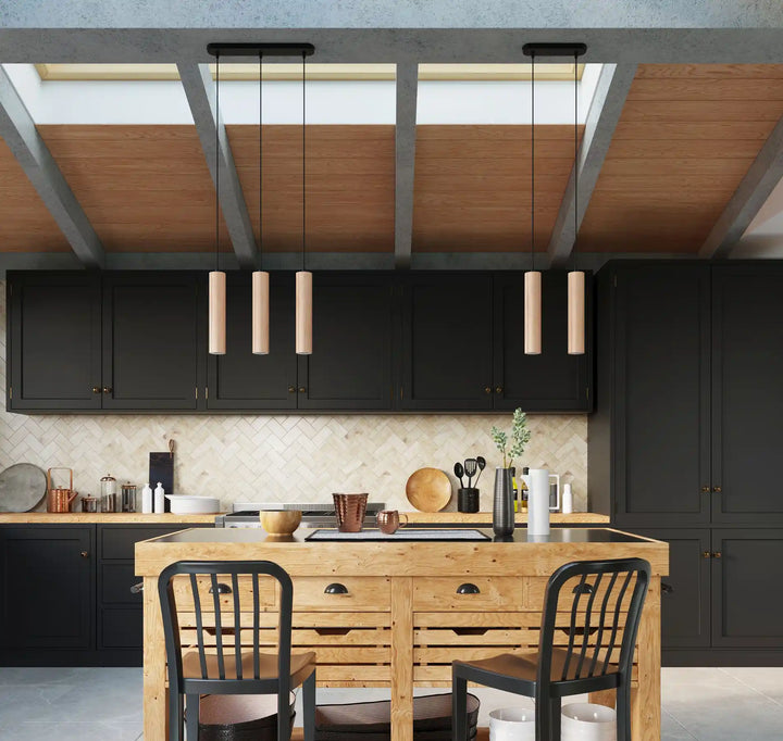 LINO Natural Wood Pendant Light