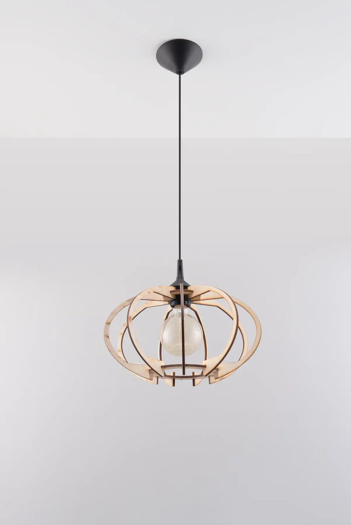 MANDELINO Natural Wood Pendant Light