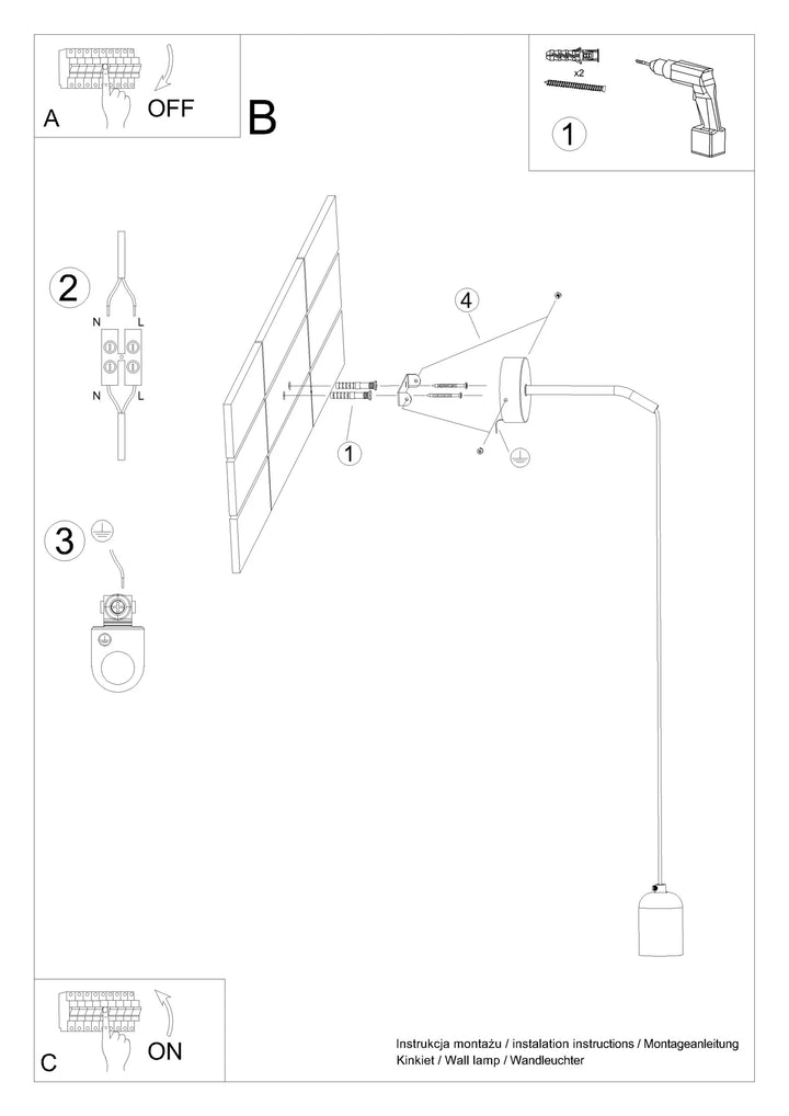 NESO Concrete Wall Light