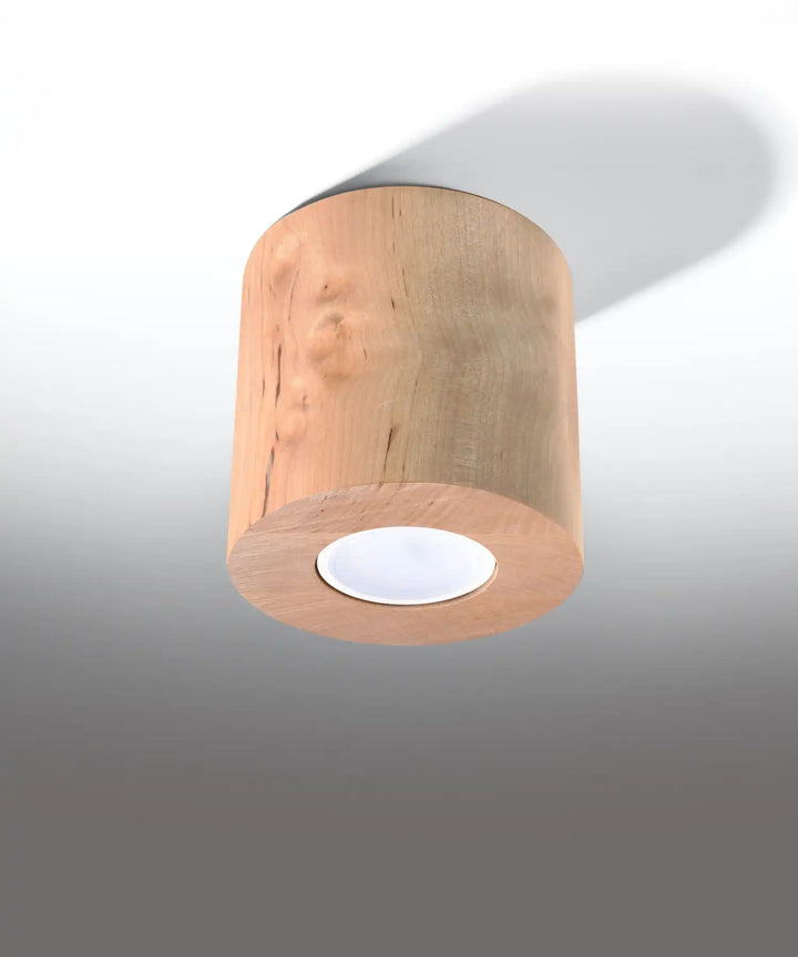 ORBIS Natural Wood Ceiling Light