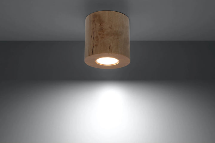 ORBIS Natural Wood Ceiling Light