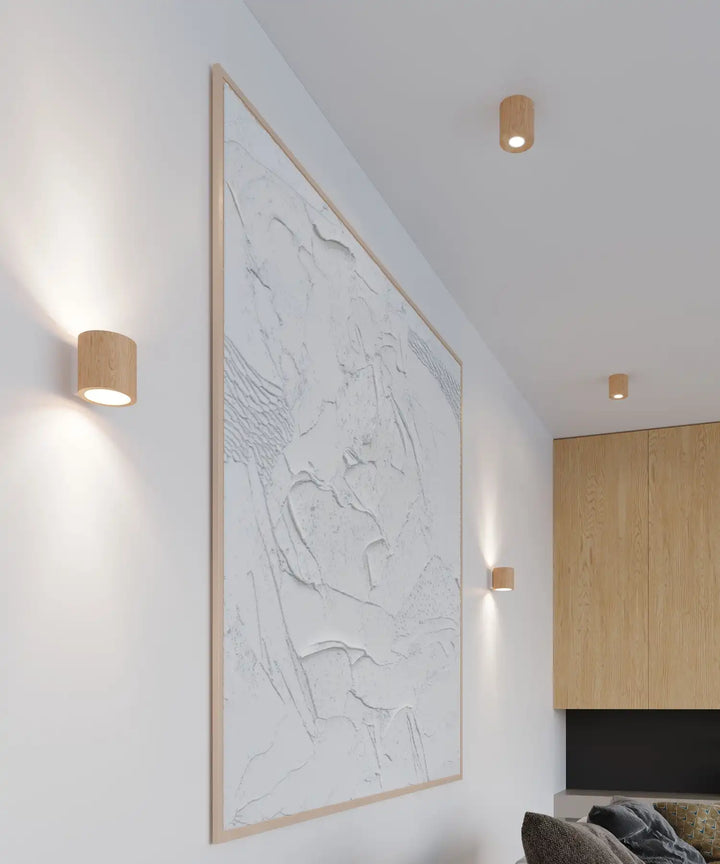 ORBIS Natural Wood Wall Light
