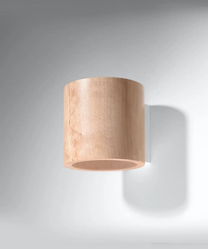 ORBIS Natural Wood Wall Light