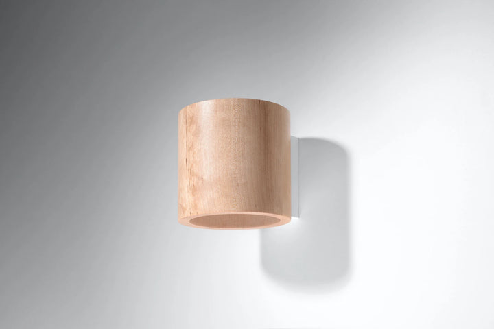 ORBIS Natural Wood Wall Light