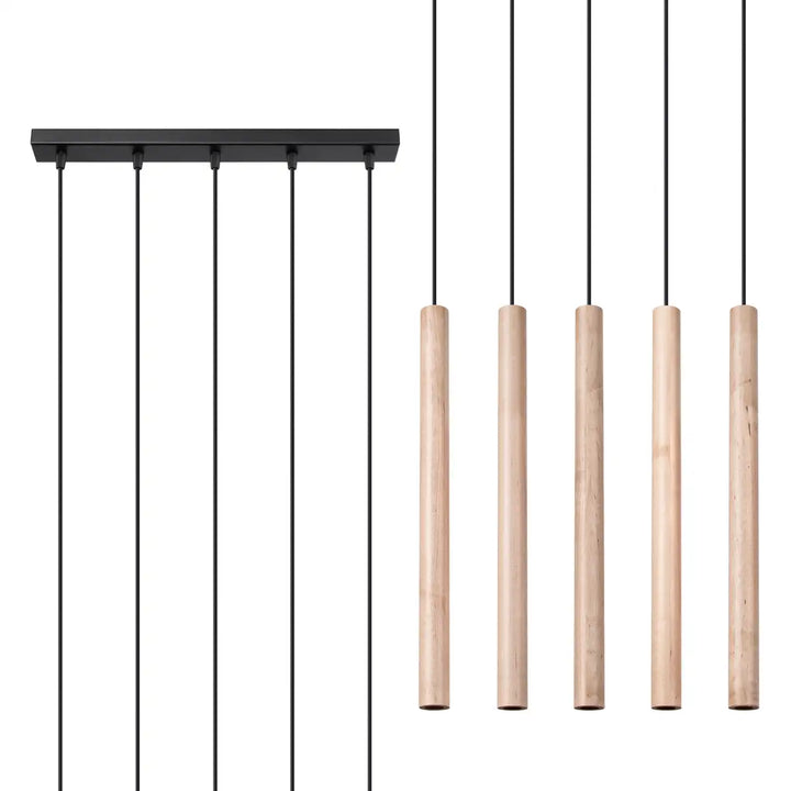PASTELO Natural Wood Pendant Light