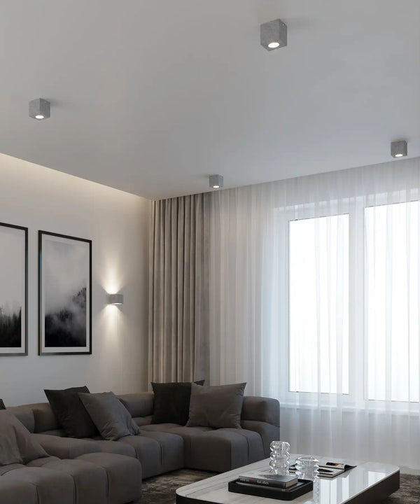 QUAD Concrete Ceiling Light