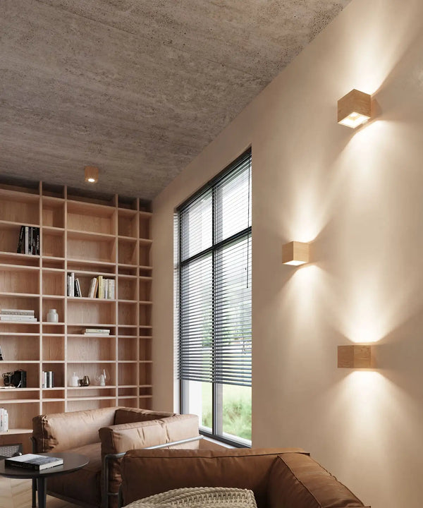 QUAD Natural Wood Wall Light