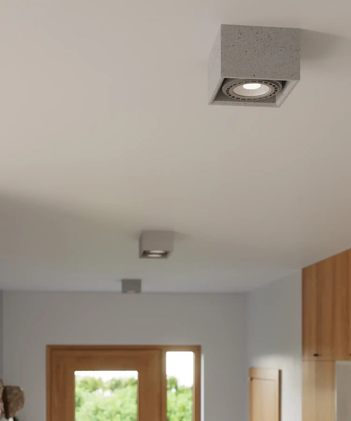 QUATRO Concrete Ceiling Light