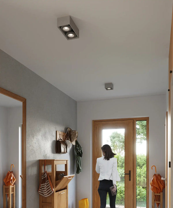 QUATRO Concrete Ceiling Light