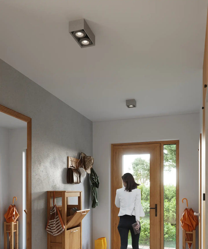 QUATRO Concrete Ceiling Light