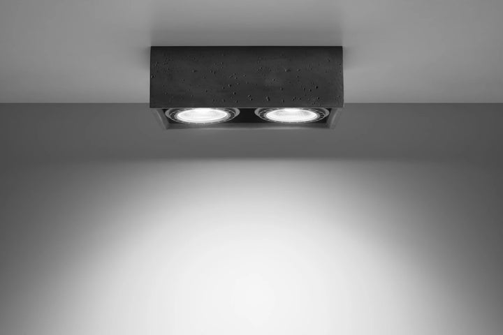 QUATRO Concrete Ceiling Light