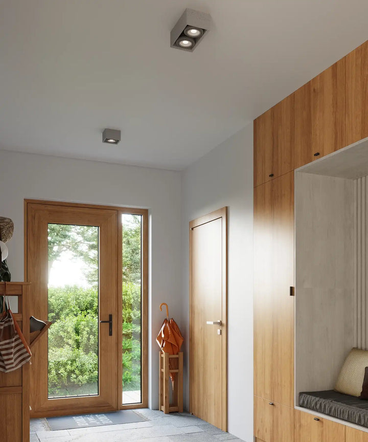QUATRO Concrete Ceiling Light