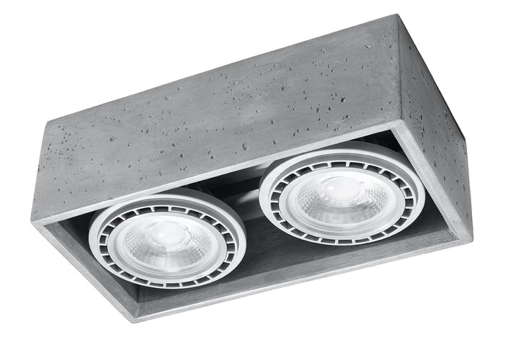 QUATRO Concrete Ceiling Light
