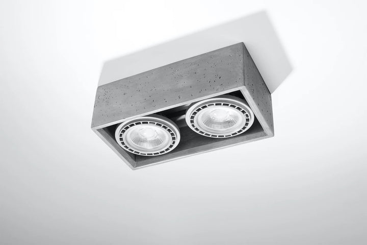 QUATRO Concrete Ceiling Light