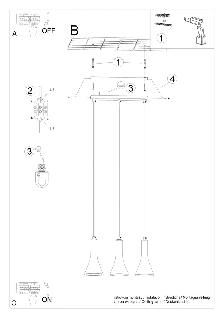 REA Concrete Pendant Light