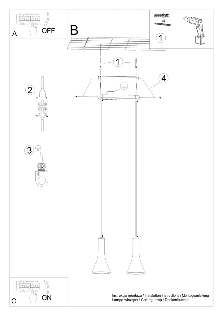 REA Concrete Pendant Light