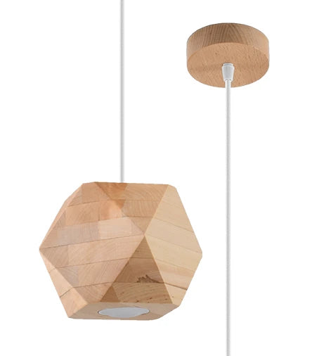 WOODY Natural Wood Pendant Light