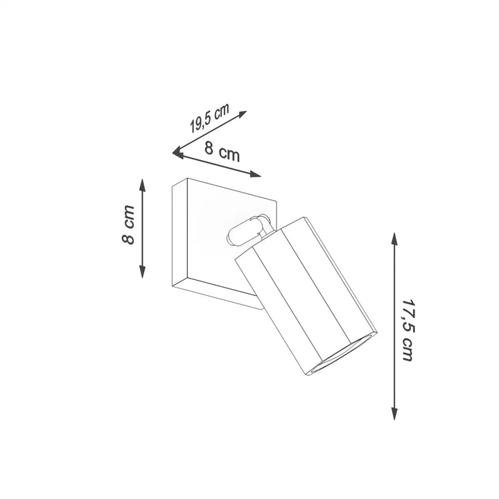 ZEKE Oak Wall Spot Light